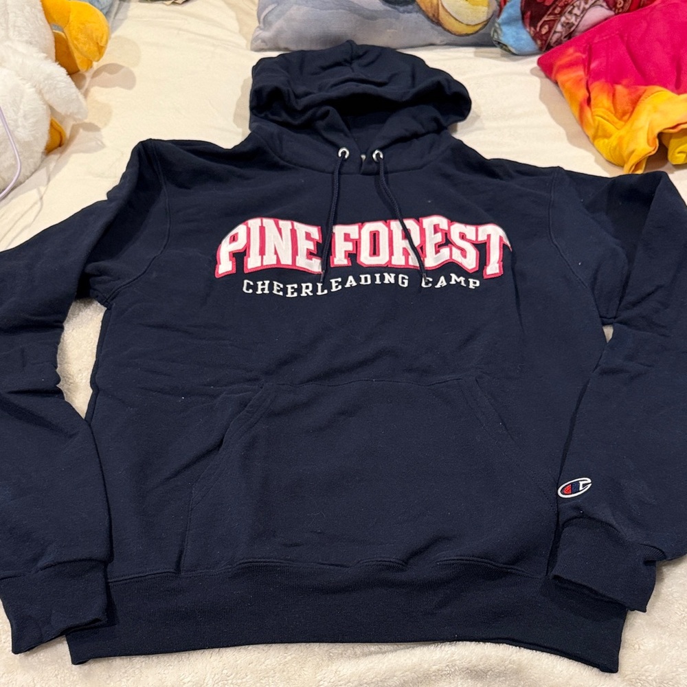 Champion Navy Blue Pine Forest Hoodie